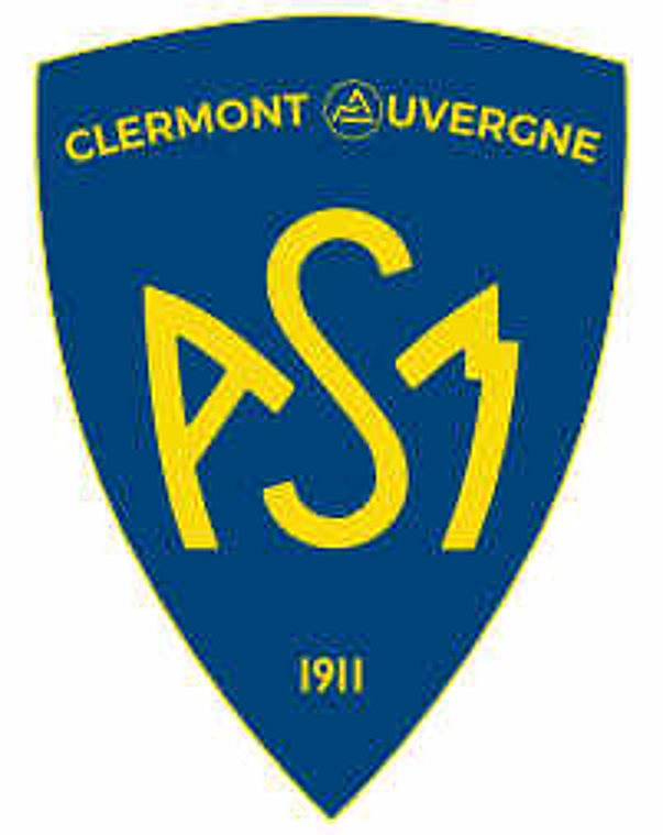 Blason bleu et jaune de l'ASM Clermont Auvergne de 1911